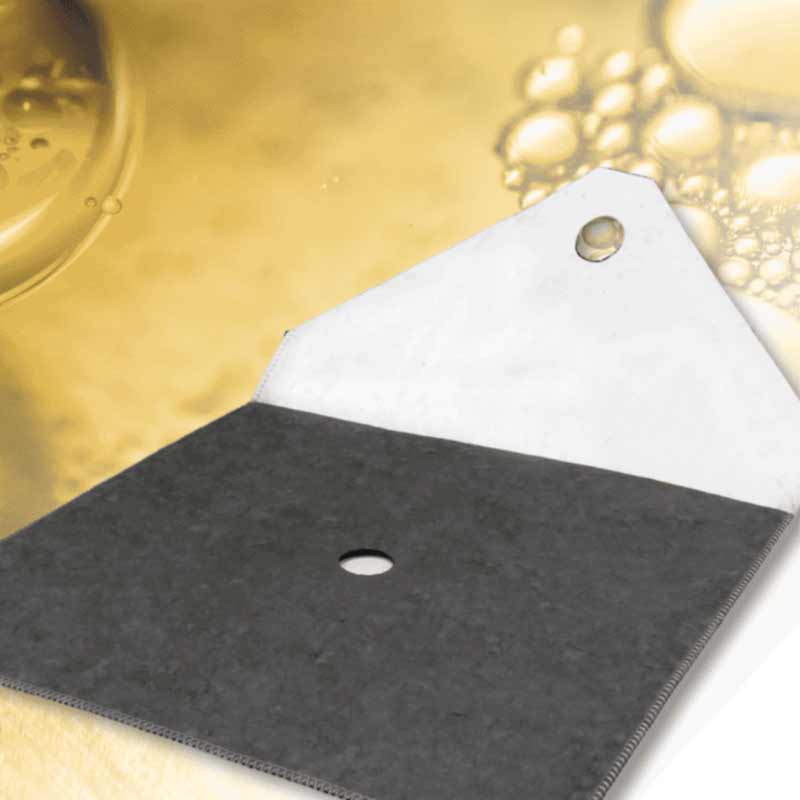 Carbon Pad filter envelope for frying oil treatment and filtration