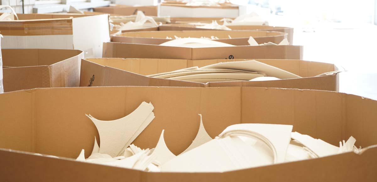 collection and recycling of filtersheets offcuts offcuts recycling