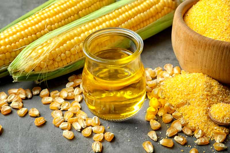 Corn oil for deep frying. frying oils characteristics.