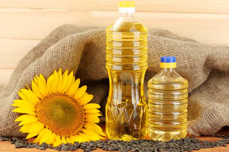 Sunflower oil for deep frying