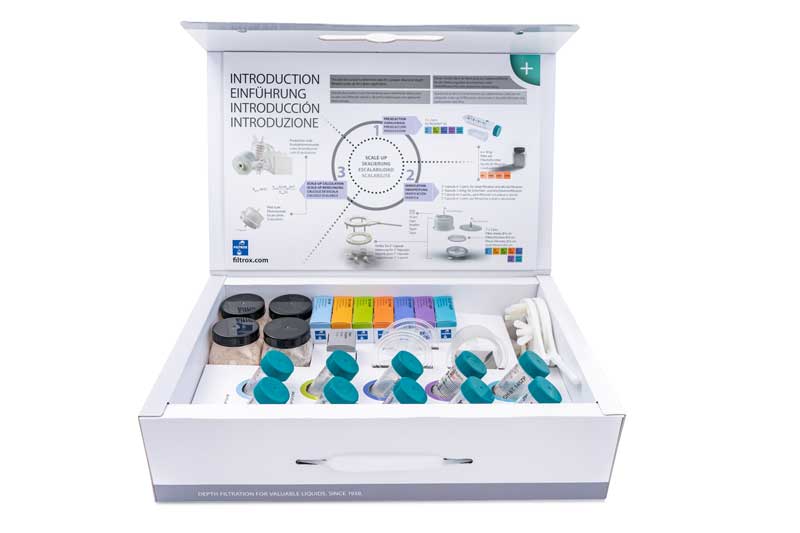 scale-up test kit, from laboratory scale to production