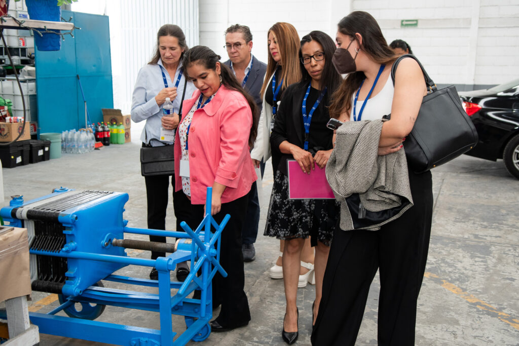 company tour, old filter press