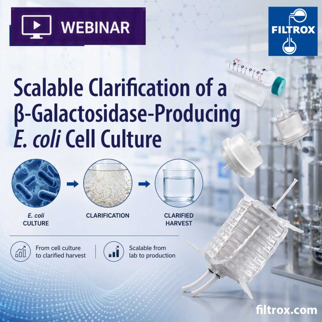Webinar about the clarification of B-Galactosidase Producing E. coli Cell culture